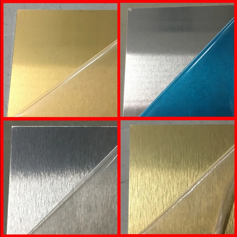 A4 size Rubysub yiwu Brushed silver aluminum sublimation metal sheet