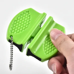 AAA124 Mini  Portable Two-stage  Double-sided Small Sharpener Tools professional Outdoor Household Fast Knife Sharpener