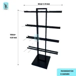 Accessories Socks Slippers Shelf Convenience Store Snacks Floor Stand Display Rack With Hooks