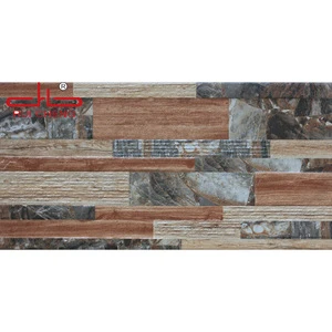 AD 200x400mm 3D Inkjet Printing  Wooden Look Cladding Wall Tiles For Outdoor Wall/Front Wall/Facing Wall Tiles