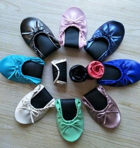 After party dance colorful women ballerina foldable flats for wedding return gift