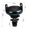 Air vent mounting magnetic QI wireless pocket car charger for mobile phone