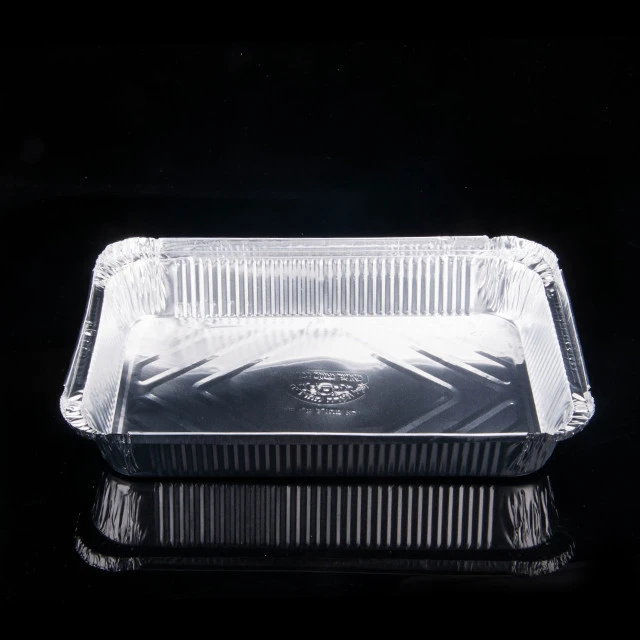 Airline foil container and lid fast food lovely chocolate box aluminum tray for microwave oven