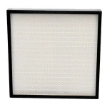 aluminium frame mini pleated flat air filter