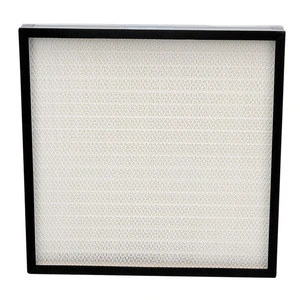 aluminium frame mini pleated flat air filter
