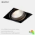Import aluminium white frame ceiling install led grille spot light big recessed led spotlights from China