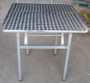 aluminum base stainless steel folding table in other hotelF18T01
