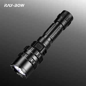 Aluminum Tactical LED Flashlight L2 Rechargeable Defense Torch for Hunting Hiking