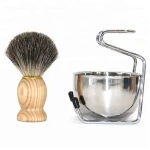 Amazon direct supply wooden 100% boar badger hair shaving brush