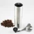 Import Amazon Hot Selling Brushed Stainless Steel Whole Bean Burr Coffee Grinder Manual Coffee Grinder with Adjustable Setting from China