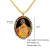 Import Amazon New Hip Hop Hot Sale Custom Oval Shape Photo Memory Diamond Necklace Pendant from China