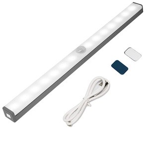 Amazon Top Seller LED Human Induction Under Cabinet Light USB Charging Wardrobe Counter Lamp with 14 beads