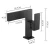 Import American Modern Matte Black Hot And Cold Mixed Brass Single Hole Bathroom Washbasin Faucet Bathroom Basin High Sink Faucet from China