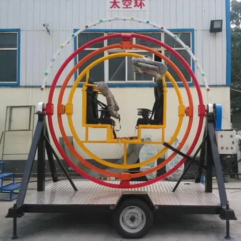 Buy Amusement Park Ride Human Gyroscope Simulator Ride Space Ring For ...