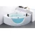Import AO-6081 High Quality Cheap Jakuzzy Spa Jet Whirlpool 2 Sided Skirt Bathtub With TV from China