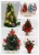 Artifical Table top decoration PE snow tree wooden stand mini tree christmas decoration table decorative tree