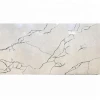 Artificial Stone Crushed Glass Surface White Quartz Slab with Veins AS-830 Calacatta Alaska