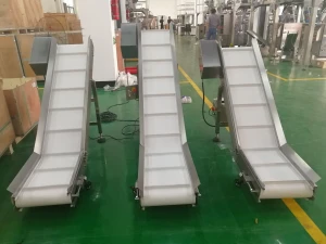 Automatic screw conveyor portable chain belt take off conveyor