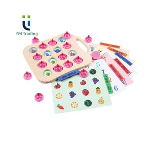 Available stock Board Game Table Top Printing Kids Children Oem Customized Logo Color Feature Eco flower memory game