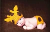 Baby Outfit Giraffe Crochet Knitted Photography Props Newborn Baby Outfits Diaper Costume