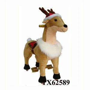 baby ride on stuffed deer toy animal for mall