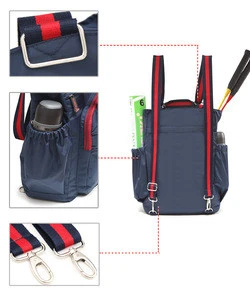 Badminton Tennis Backpack with Shoe Compartment Racket Holder Equipment Bag for Tennis