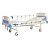 Baoding cheap price 2 cranks manual adjustable hospital bed with aluminum side rail