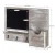 Import Barn Gray Wall-Mounted Wood Organizer Shelf with Chalkboard For Letter Holder&amp;Key Hooks from China