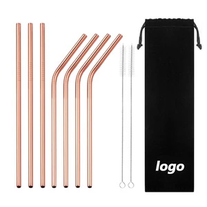 Barware Reusable Directly Drinking Stainless Steel Drinking Straws