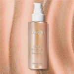 BAWEI Natural Moisturizing Shimmering Body Oil Golden Bronzer Glow Body Glitter Shimmer Highlight Spray Makeup