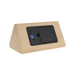Bedroom colourful led desk tri-prism clock