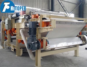 Belt press filter dehydration machine used for sludge drying,thickening filter for waste slurry