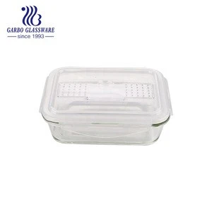 Bento Box Containers Glass Food Storage Containers with Lids - With a knife and fork