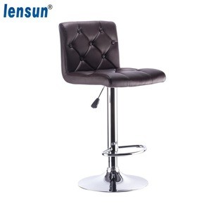 Best hot-selling modern cheap high swivel adjustable PU leather and fabric kitchen bar chair