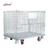 Best Industrial Metal Stackable Eu Standard  Stack And Nest Wire Mesh Collapsible Quarantine Storage Crate