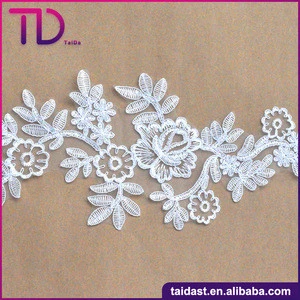 Best Price Embroidery Lace Polyester Fabric For Garment Accessories