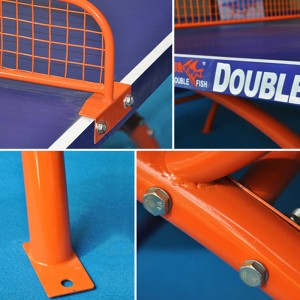 Best price outdoor foldable table tennis stand used ping pong tables set for sale  Table Tennis doublefish 318B