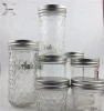 Best price wholesale round packaging glass storage jars with metal clip lid food glass jar bottle