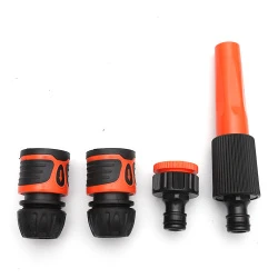 Best Quality Garden 1/2" High Pressure ABS PP TPR Plastic Water Hose Nozzle Hand Spray Gun With Quick Connector Set
