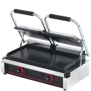 Best Seller Commercial Induction Electric Flat Double Contact Grill
