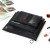 Black Beauty Cosmetic Bag Clear Mesh Makeup Pouch Bag