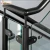 Import black coating stainless steel glass balustrade/glass balcony railing design/deck railing design from China