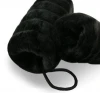 Black Faux Fur Muff FUR INSIDE & OUT  Super Soft Hand Warmer Muff