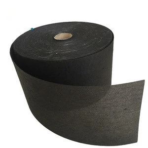 Black fiberglass tissue facing mat for glass wool noise reduction