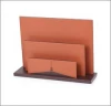 blue hotel supply chain leather catalog stand /folder hotel supplies accessories