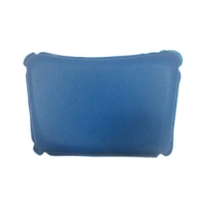 Blue PVC Inflatable Neck Pillow for Summer at Beach