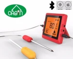 Bluetooth Remote Thermometer, Wireless Digital Cooking Thermometer with 6 Probe Port for Smoker Grilling Oven Kitchen