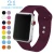 Import BOORUI Breathable Soft  silicone watch Bands smart watch accessories replacements wrist strap for Apple Watch 38/40mm 42 /44mm from China