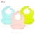 BPA Free Custom Logo Design Silicone Baby Bibs Kids Fancy Bandana Aprons