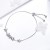 Import Bracelet Cubic Zircon Bead Silver Daisy Flower Bracelet Women Silver Hand Chain from China